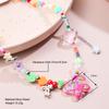 Boho Colorful Love Heart Beaded Necklace For Women Fashion Dopamine Girls Resin Clavicle Chain Choker Jewelry Y2K Accessories