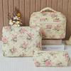 Large Capacity Cotton Makeup Bag Non-Waterproof Scent-Free Travel Toiletry Organizer For Skincare Accessories
