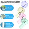 Toothbrush Dustproof Covers Caps Compatible with Braun Oral B Replacement Heads & iO Series Electric Toothbrush Head Protector