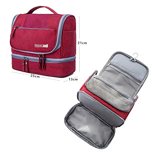 TABITORA Toiletry Bag, Hanging Travel Pouch, Convenient Bathroom Pouch, Makeup Pouch, Travel Pouch, Travel Accessories