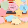 Cute Shaped Sticky Notes 100 Sheets in Flower Bear Heart Butterfly Pastel Memo Pads for School Office Journaling Scrapbooking Craft