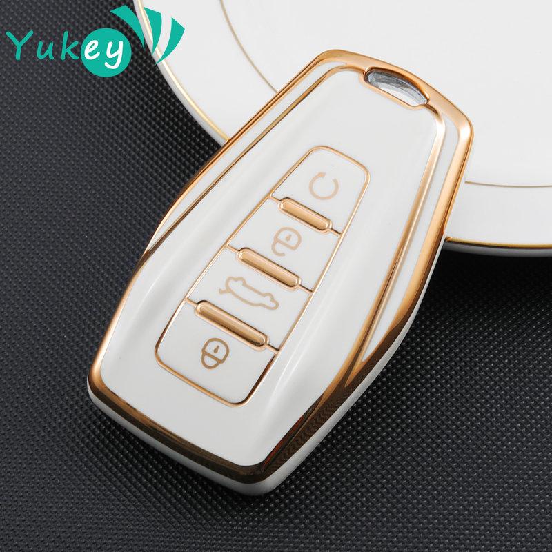 TPU Car Key Cover Case for Geely Emgrand Global Kulrey Hawk GX7 Okavango NL3 SUV GT GC9 Coolray X6 X7 EX7 Geometry C Keychain