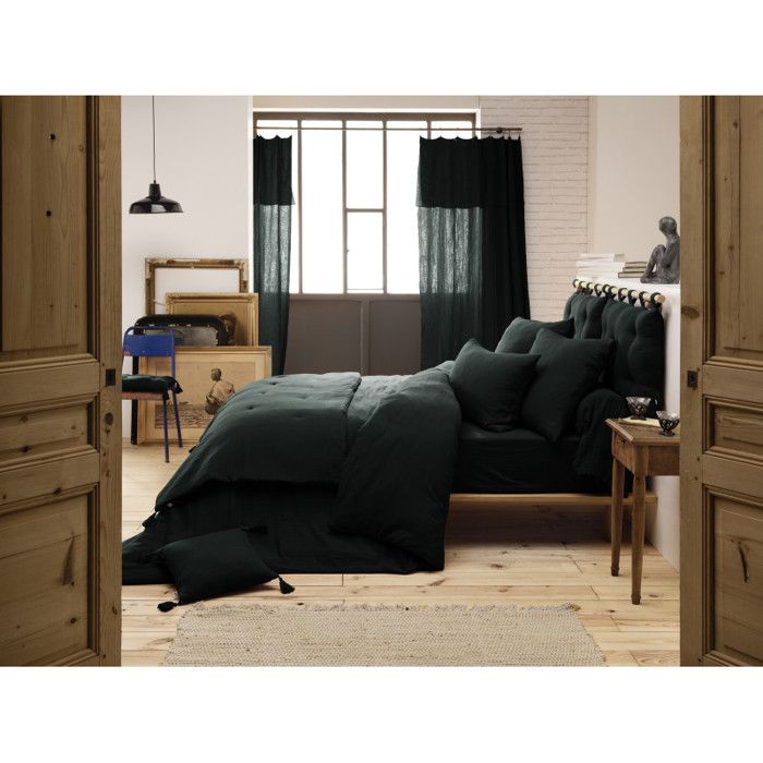 Flat Sheet "Gaïa" All Sizes "Cotton Gauze" the Butterfly Effect - Gaia Fir - 270 X 300 Cm for King Size Bed