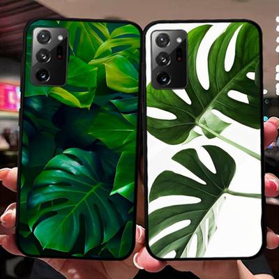 Leaves Monstera Green Phone Case for Samsung Note 5 7 8 9 10 20 Pro Plus Lite Ultra A21 12 72