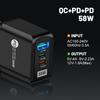 58W Dual Fast Charger with 2PD + QC3.0 - Compatible with EU, US, UK, KR, AU Standards