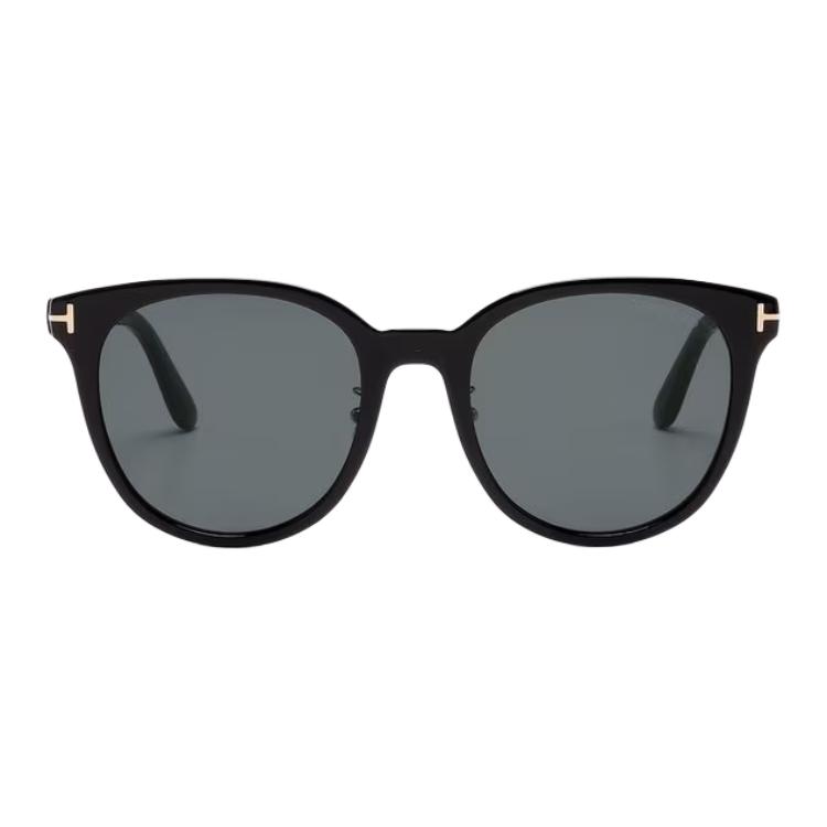 Tom Ford Oval Sunglasses With Logo Unisex sunglasses Black TF1133K5501A