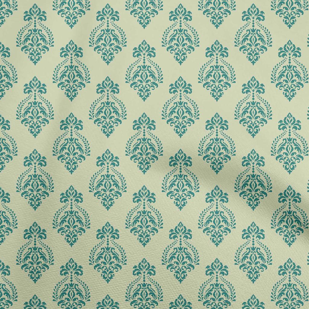oneOone Cotton Flex Dusty Teal Green Fabric Mandala Sewing Craft Projects Fabric Prints By Yard 40 Inch