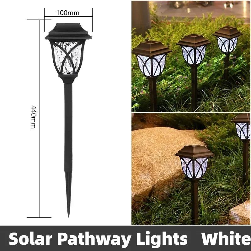 Solar Lights Outdoor Waterproof 2Pack LED Solar Garden Lights Outdoor Decorations Garden Decor for Yard Patio Landscape Planter Walkway