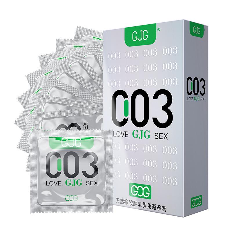 GJG Ultra-Thin 001 Condoms for Men - Long-Lasting, Genuine, Safe, Bare Skin Feel