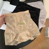 Lady Spring and Autumn Lace Jacquard Heart Hip Antibacterial High Waist Light Belly Flat Angle Underwear
