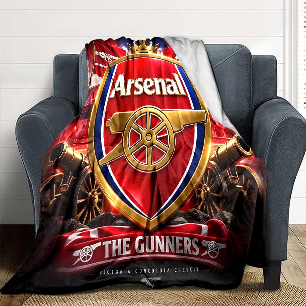 1pc A-Arsenal Blanket, Gift, for Men and Women, Soft Blanket, Good for Sofa Bed Couch Travel, Lightweight Flannel Blanket