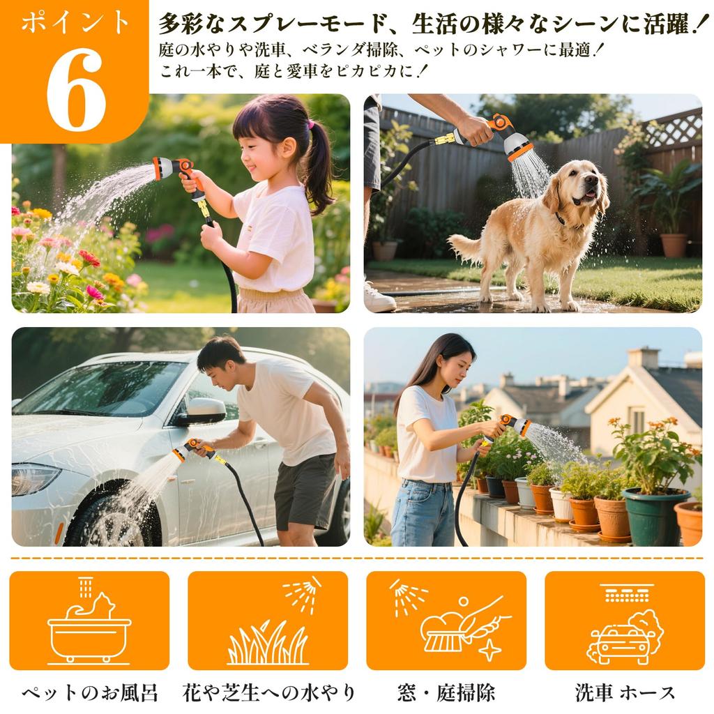 XiaZ Retractable Watering Extends 3 Times from 10m to 30m 3750D Design Nozzle Design Includes Storage Bag and Wall Mounting Hook Perfect for Garden