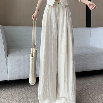 Tencel Linen High-Waisted Wide-Leg Pants for Women - 2026 Summer Fashion