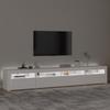Vidaxl TV Cabinet with LED Lighting, White, 240X35X40 Cm
