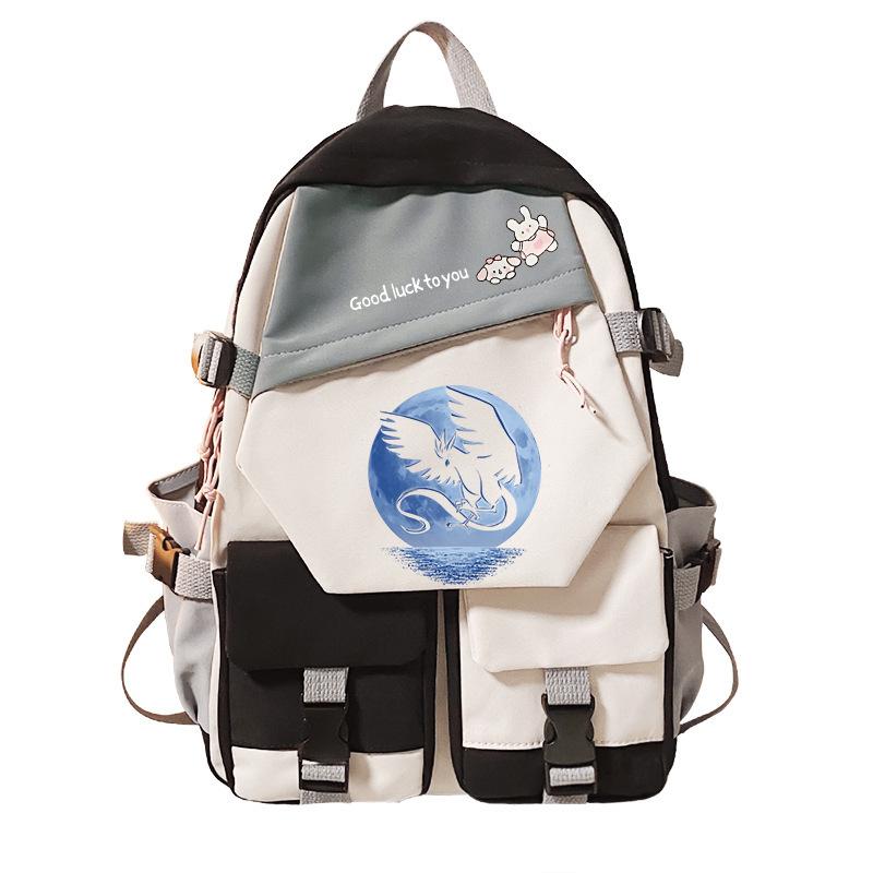 Pokemon Elf Peripheral Printed Casual Backpack Elementary and Secondary School Students Large Capacity Backpack