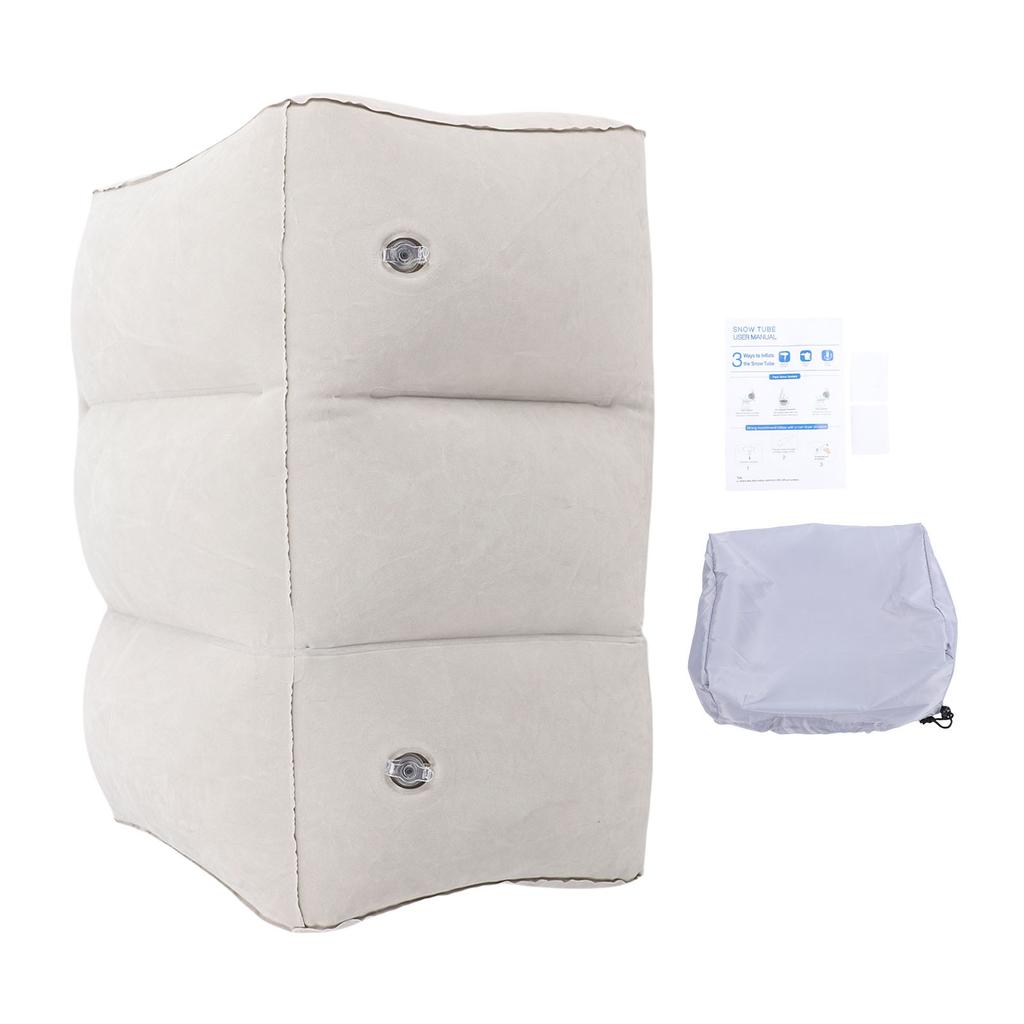 Inflatable Foot Rest Pillow Toddler Airplane Bed Adjustable 3 Layers Height Leg Rest Pillow Airplane Travel Essentials