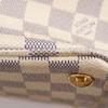 LOUIS VUITTON Calvi Tote Bag N41449 White Damier Azur Canvas Women Used