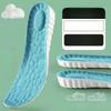1Pair Height Increase Insoles Breathable Anti-Odor Insole Shock Absorbing Shoe Sole Soft Comfortable Sports Insole Air Insole