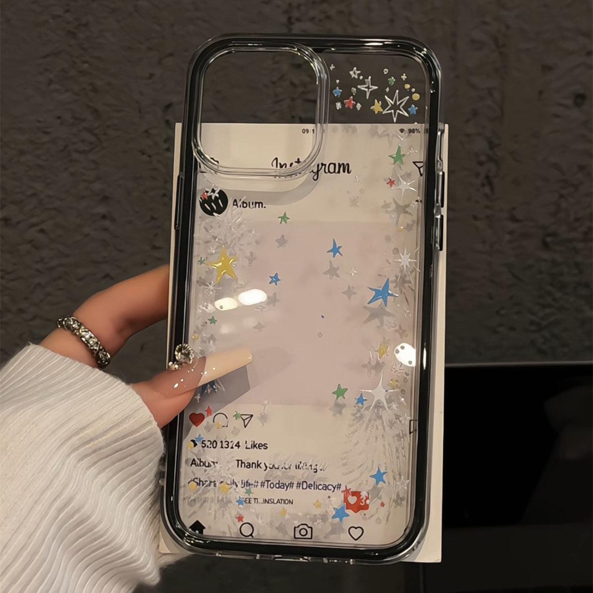 

Line Starry Phone Case for Apple 17/16 Pro Max, 15 High-End, 14 Pro Max, 13 Pro Style iPhone 11 Pro Max