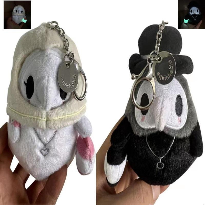 Spot Plague Doctor Nurse Plush Toy Plague Crow Halloween Luminous Doll Pendant Keychain