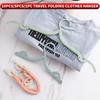 Portable Folding Clothes Hanger, Travel Expandable Anti Slip Clothes Hanger, Lightweight Home Hotel Storage, Space Saving