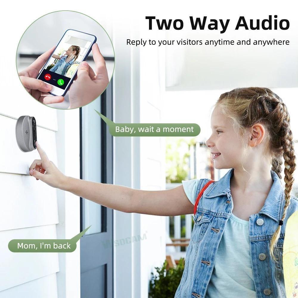 2025 NEW Tuya WiFi Door Bell Camera 4.3 Inch Wireless Doorbell For Home 2-way Audio Night Vision  Smart Home