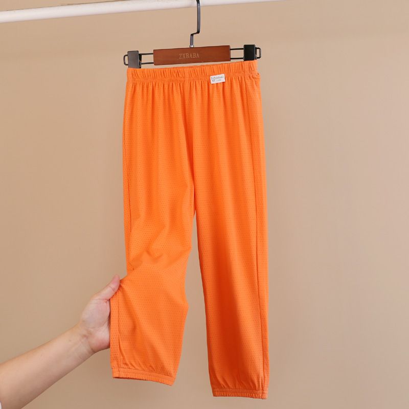 Children's Quick Drying Mesh Thin Lantern Pants Summer Style Boys' Sun Protection Casual Loose Pants Mid Size Children's Home Pants