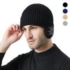 Women's Winter Earmuff Knit One-Piece Fashion Beanie Hat