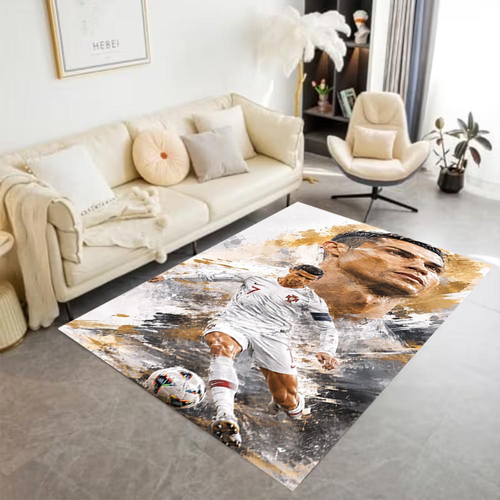 Ronaldo Juventus Action Floor Mat Design for Playrooms Living Rooms Entryway Study Room Anti-slip Rug Decorate Offices Wedding Party Gift