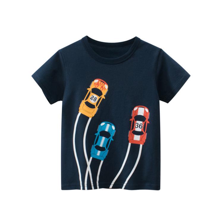 Korean Style Summer Boys' Short Sleeve T-shirt 27Kids Baby Children's Clothing Base Layer
