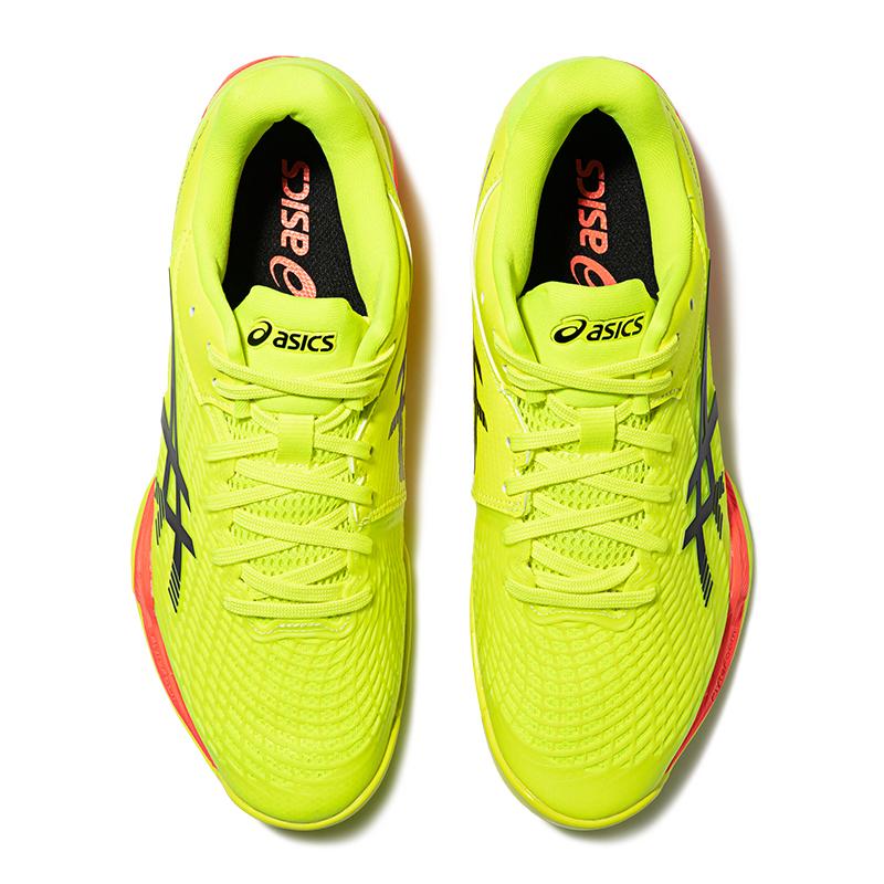 New Asics Court Control FF 3 Low Top Badminton Shoes Men's Yellow Green 1071A109-750