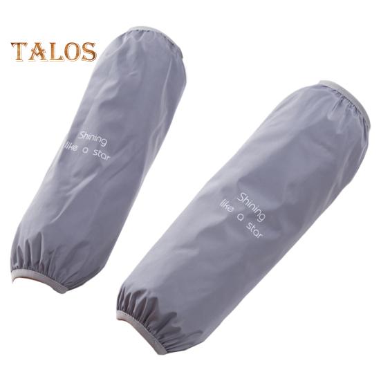 1 זוג כיסויי שרוולים עמידים בשמן יישום רחב חפתים אלסטיים שימושי מטבח עמיד לשומן תפאורה שרוולים צהובים לבית