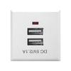 5V 2.1A Double USB Power Socket Embedded Double USB Desktop Receptacle Charging Power Panel Module Outlet Replacement