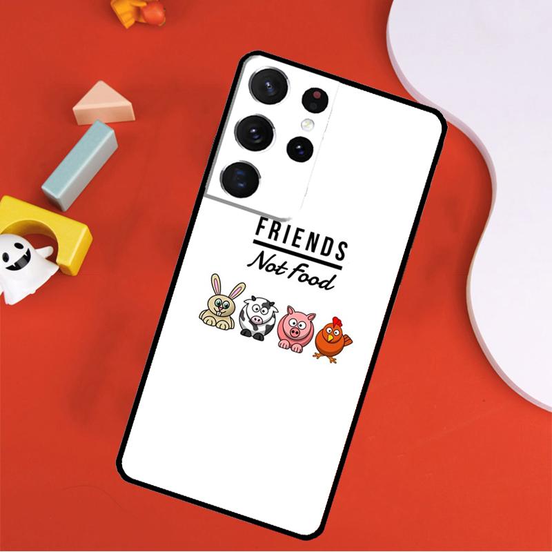 Vegetarian VEGAN ANIMAL LOVE VEGGIE Phone Case For Samsung Galaxy S24 Ultra S25 Ultra S9 S10 S20 S21 S22 S23 Plus S24 FE Cover
