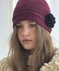 SO IR Wool Handmade Knit Beanie - Purple