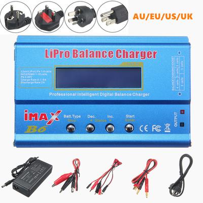 Ładowarka Pro iMAX B6 Lipro Battery Inteligentna cyfrowa ładowarka z ekranem LCD Cyfrowy RC NiMh Zasilacz sieciowy