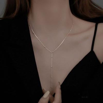 Drop Trend All Y Halskette Mode Lang Schlichte Schnittkette