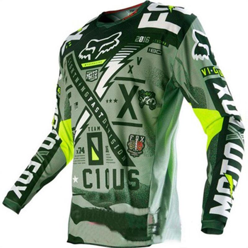 Costum de curse off-road pentru bărbați transfrontalier: Tricou cu mânecă lungă respirabil, care elimină transpirația (Mărimi Europene/Americane)