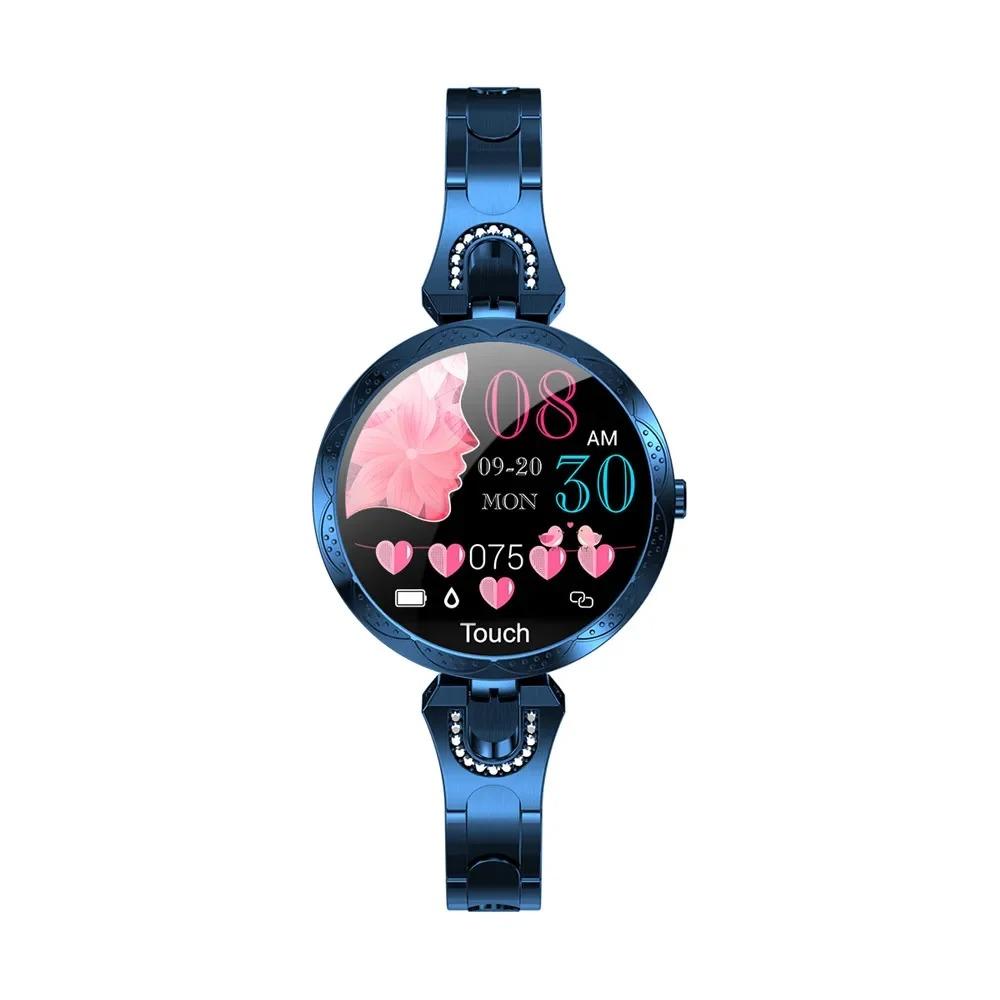 Rainbuvvy AK15 Women Fashion Smart Bracelet 1.08inch HD LCD Screen 240x210 BT4.0 IP67 Waterproof 120mAh Android Smart Watch Special Gift
