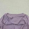High Elastic Flowing Collar Dress In Bewitching Purple - Early Autumn Pleated Hip-Hugging Skirt, 230g