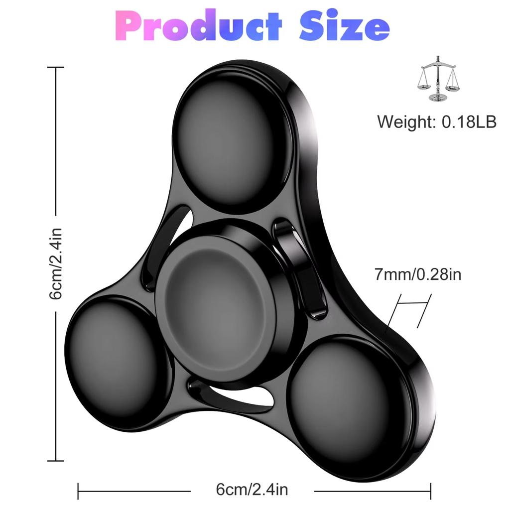 Metal Fidget Spinner Toy EDC Hand Spinner Anti Stress Relief Toys Antistress Anxiety Fidgeting Toy for Adult Kids Autism ADHD