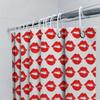 Vibrant Red Lip Print Shower Curtain Waterproof Bathroom Decor Home Decoration Diy Fabric Backsplash Wall Coverings Modern Desig