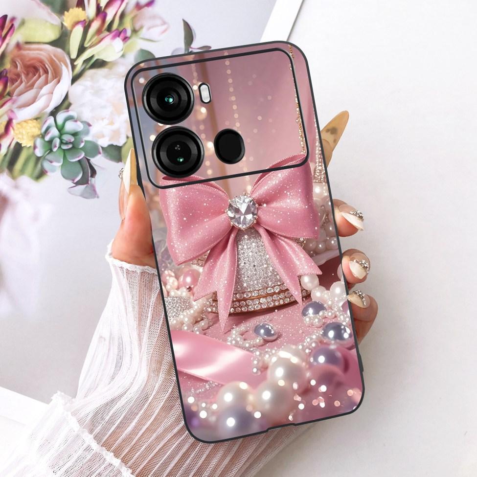 Coque Pour ITEL P40 Housse P662L Silicone Chat Mignon Mode Drôle Peinte Funda Pour P40 ITEL P 40 Coque de Téléphone