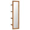 Day and Night - Day and Night Wall Mirror with Shelves Solid Teak Wood 30x30x120 Cm