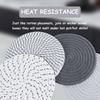Set of 4 Round Coaster Pot Placemats and Pot Coaster  Pot Holder Placemats for Kitchen Pots Pans and Plates