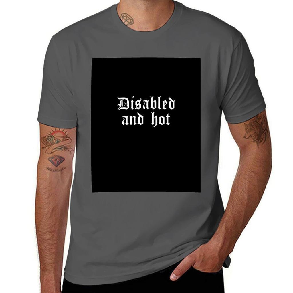Disabled And Hot Tshirt Retro Graphic Print Tshirt