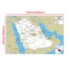 English Map Saudi Arabia Map Road Map Painting Living Room Home Decoration Children School Supplies
