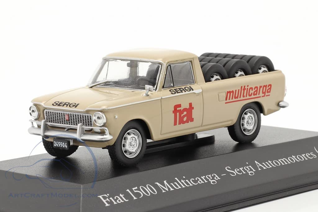 

Fiat Микроавтомобиль FIAT 1500 MULTICARGA SERGI AUTOMOTORES 1965 Пикап 1/43 бежевый
