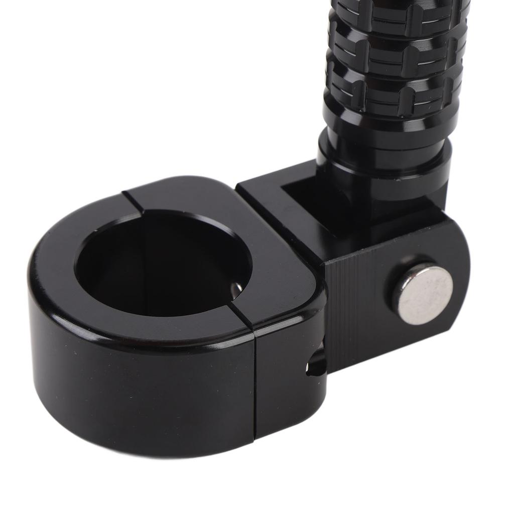 1 Pair Motorcycle Foot Peg Aluminum Alloy Enhanced Grip Adjustable Angle Foot Peg Footrest for Motorbike with 1in 1.06in 1.25in Bumper
