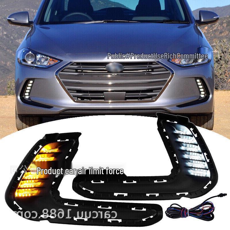 

Трехцветные дневные ходовые огни в стиле Mustang для Hyundai Elantra 2016-2017 One purifier